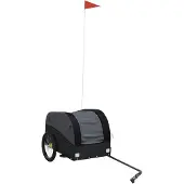 vidaXL Fahrradanhänger Schwarz 30 kg Eisen