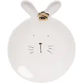 Clayre & Eef Dessertteller in Weiß - Ø 19 cm - onesize
