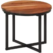 vidaXL Couchtisch 35x35x30 cm Massivholz Akazie und Eisen