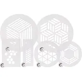 Plate-It Plattenschablonen PP Stencils Hexagon
