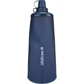 LifeStraw PEAK Squeeze, PEAKSQ1L-BLUE, Wasserfilter mit Flasche 1.0 L
