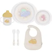 Saro Happy Dinos Microwave Feeding Set 6 Stück