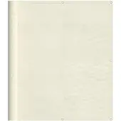 vidaXL Balkon-Sichtschutz Creme 120x700 cm 100 % Polyester-Oxford