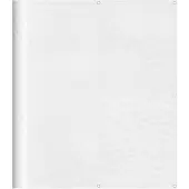 vidaXL Balkon-Sichtschutz Weiß 120x800 cm 100 % Polyester-Oxford