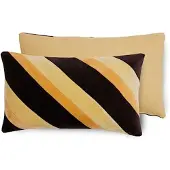 HK Living - Striped Samt-Kissen, 60 x 35 cm, fame
