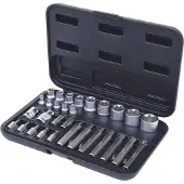 Ks Tools 911.4301-2, Steckschlüssel-Satz, 30 Kopf/Köpfe, Chrom-Vanadium-Stahl, 1,45 kg