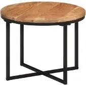 vidaXL Couchtisch 45x45x35 cm Massivholz Akazie und Eisen