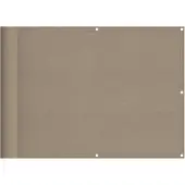 vidaXL Balkon-Sichtschutz Taupe 75x800 cm 100 % Polyester-Oxford