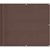 vidaXL Balkon-Sichtschutz Braun 90x800 cm 100 % Polyester-Oxford