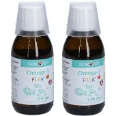 Norsan Omega-3 Fisk f.Kinder flüssig x2 2x150 ml Flüssigkeit