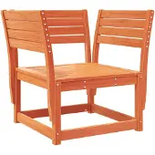 vidaXL Gartenstuhl Wachsbraun Massivholz Kiefer