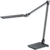 Hansa - Styro Hansa LED Tischleuchte Wave, 3000 - 5800 K, 8,5 W, stufenlos dimmbar, Memoryfunktion, grau-metallic