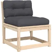 vidaXL Gartensofa mit Kissen Massivholz Kiefer