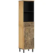 vidaXL Badschrank 38x33x160 cm Massivholz Mango