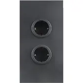 Caressi Steckdosenelement 2stt20 2 Steckdosen Schwarz