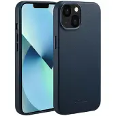 Accezz Apple iPhone 13 Hülle - Echtes Leder - - Backcover/Hard Case - Dunkelblau