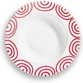 Gmundner Keramik Rotgeflammt, Suppenteller Gourmet (Ø 24cm)