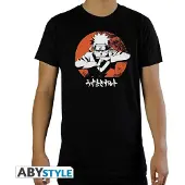 Abystyle NARUTO SHIPPUDEN - Tshirt Naruto man SS black - basic