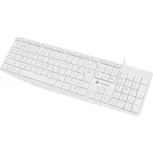 Natec Nautilus US Slim Kabelgebundene Tastatur, Weiß