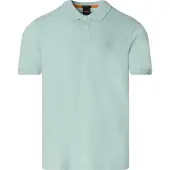 BOSS für Herren. 50507803 Polo Slim Fit türkis (S), Lässig, Baumwolle, Kurzarm