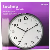 Technoline WT 8500, Wand, Rund, Schwarz, Kunststoff, Akku, LR06