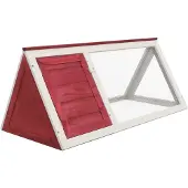 vidaXL Kleintier-/Kaninchenstall Rot Holz