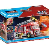 Playmobil City Action Fire Truck with Flashing Lights, Fahrzeug, 4 Jahr(e), Rot