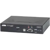 Aten 4K HDMI Einzeldisplay KVM over IP Sender, Transmitter, Verkabelt, 10000 m, 36 Bit, Schwarz, Metall