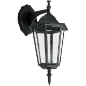 V-TAC Außenbereich Wandleuchte Gartenbeleuchtung nach unten E27 schwarz matt IP44 7068