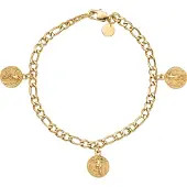 Noelani Armband für Damen, Edelstahl, Münze Noelani Gold