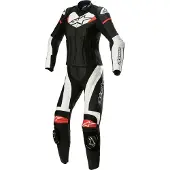 Alpinestars Stella Gp Plus 2-Teiler Motorrad Lederkombi Schwarz Weiß Leuchtrot Größe 46
