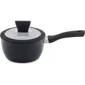 Berghoff 3700308, 1,5 l, Rund, Schwarz, Edelstahl, Aluminium, Schwarz, Keramik, Gas, Halogen, Induktion, Versiegelte Platte