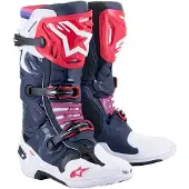 Alpinestars Tech 10 Supervented Stiefel Night Navy White Rainbow