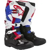 Alpinestars Honda Tech 7 Enduro Drystar Stiefel Schwarz Weiß Blau Leuchtend Rot Größe US 16