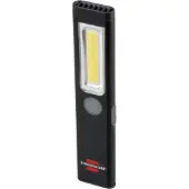 Brennenstuhl Akku LED Handleuchte PL 200 A, COB LED, 5 Modi, 200 Lumen, Magnet & Clip, 12h Leuchtdauer, L 25 x B 123 x T 12 mm, schwarz