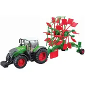 Bburago 18-31665 - Traktor - Fendt 1050 Vario mit Heuwender (10cm)