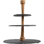 Boska Etagere Party Tower Black / Brown 30 cm