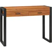vidaXL Schreibtisch mit 2 Schubladen 100x40x75 cm Teakholz