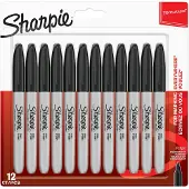 Sharpie – Permanent Marker Fine – Schwarz – 12-Blister