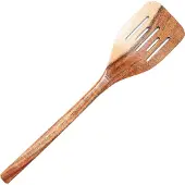 Dutchdeluxes Schlitzspatel Wooden Skimmer Utensil Acacia