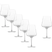 Zwiesel Glas Schott 6 Stück Burgunder Rotweinglas Fine tritan· kristall, Hergestellt in EU· spülmaschinenfest· tritan protect· Rotweinglas, 113769