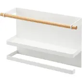 Yamazaki Magnetisches Regal mit Küchenrollenhalter TOSCA