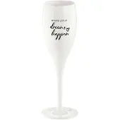 Koziol Sektglas 100 ml mit Druck CHEERS No. 1 SUNSHINE