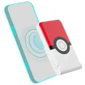 Nintendo Magnetische Powerbank Otl 5000 Mah, Usb-C 15W, Pokemon Pokeball mit Ständer (Weiß und Rot)