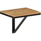 vidaXL Wandregal 40x30x32 cm Massivholz Mango und Eisen