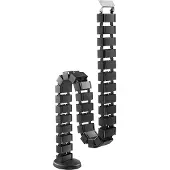 Techly Flexibles Kabelmanagement, 1.3m, 67X35 mm, Schwarz