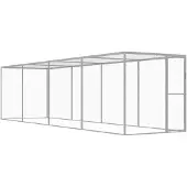 vidaXL Katzenkäfig 6x1,5x1,5 m Verzinkter Stahl