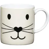Kitchencraft Espressotasse Mit Katzengesicht 80ml Weiß Weiß One Size
