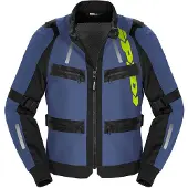 Spidi Enduro Pro Motorrad Textil Jacke, schwarz/blau, XL