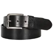 Detlev Louis DL-AC-4 Ledergürtel unisex Rindsleder schwarz, 110CM